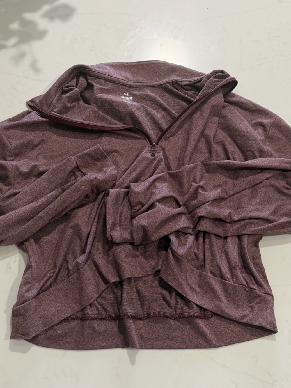 Under Armour Women's Quarter-Zip Pullover in Maroon